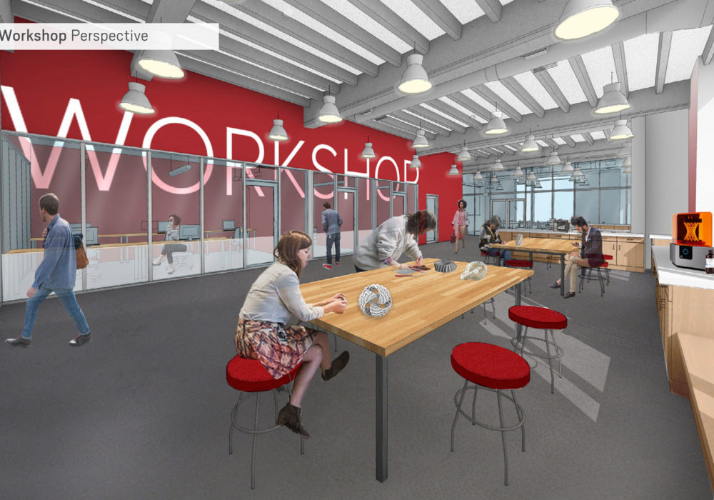 Think Again: Building Transformation - rendering of the workshop