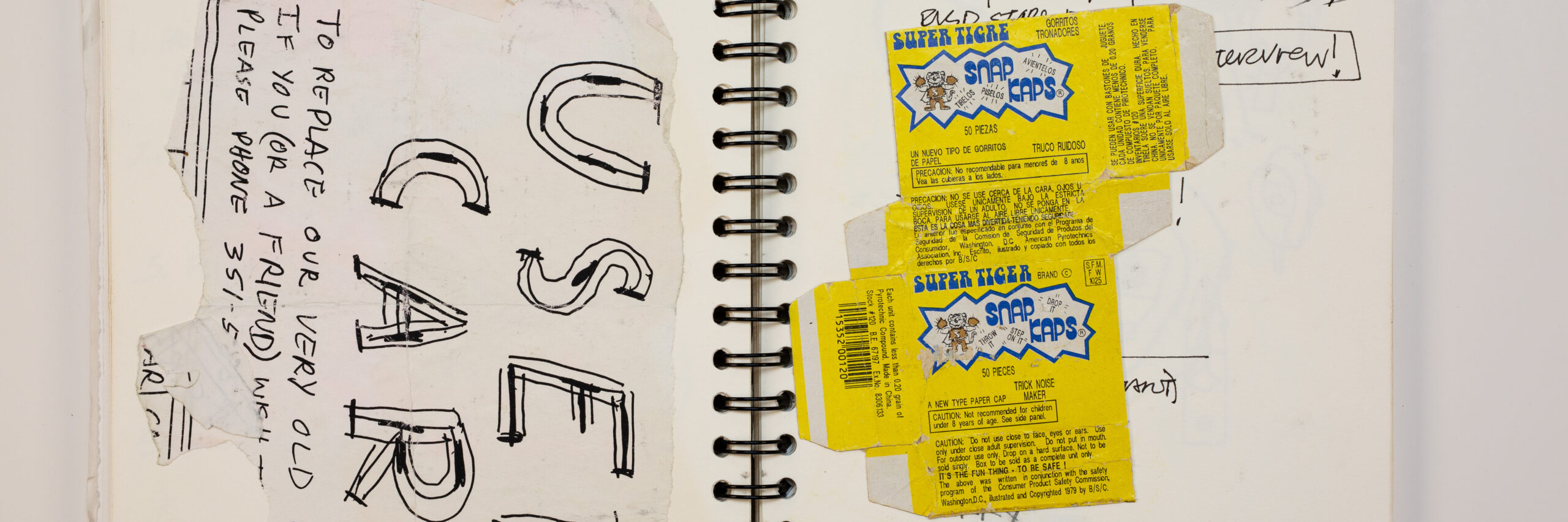 cropped image of a page from a sketchbook