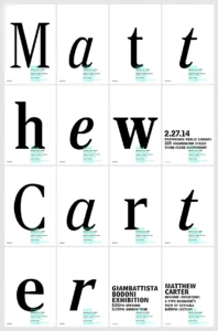 Matthew Carter poster by Michael McDermot
